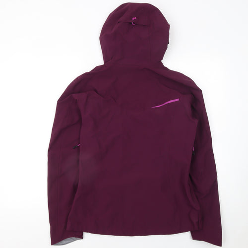 Quechua Womens Purple Softshell Hooded Jacket Size 12 Windproof