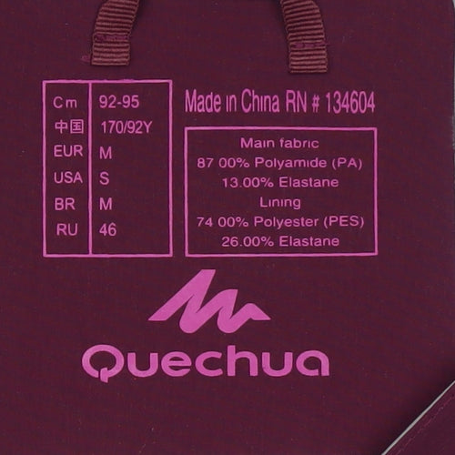 Quechua Womens Purple Softshell Hooded Jacket Size 12 Windproof