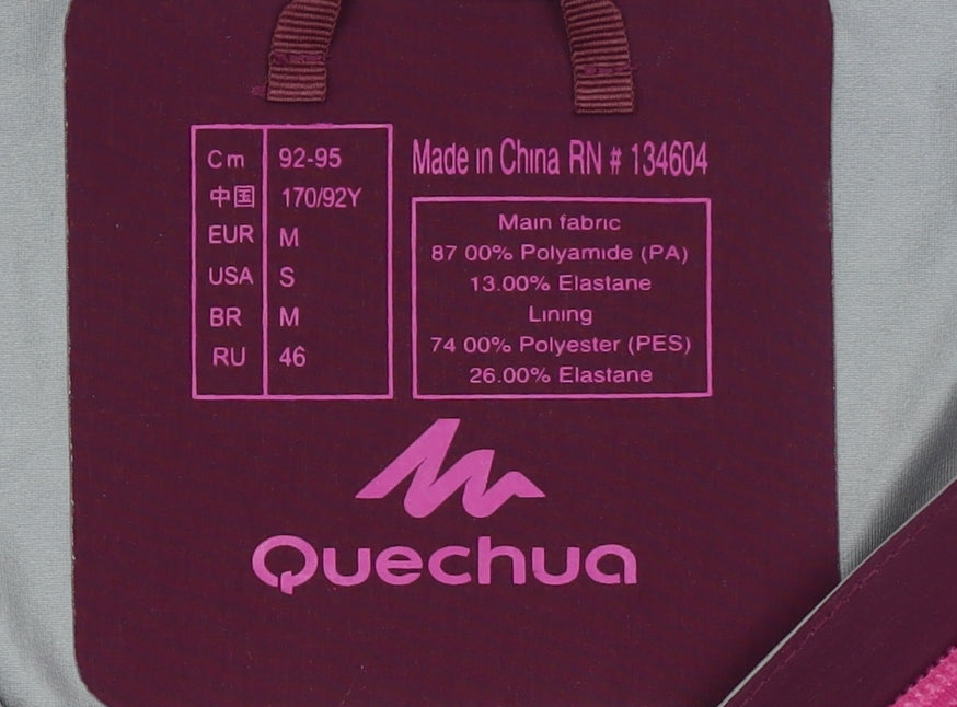 Quechua Womens Purple Softshell Hooded Jacket Size 12 Windproof
