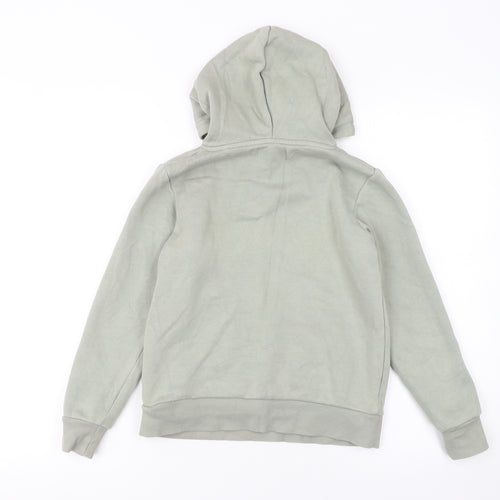 Jack & Jones Boys Green Pullover Hoodie Size 10 Years Fleece Cotton Logo