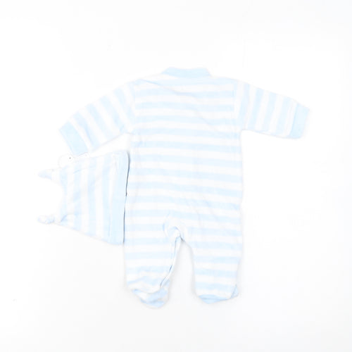 Early Days Unisex Baby Blue Striped Dog Babygrow & Hat Set 0-3 Months