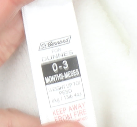 Dunnes Unisex Baby Blue Star Print Hooded Winter Snowsuit 0-3 Months