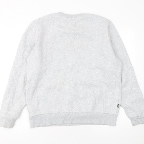 Superdry Women's Grey Crew Neck Pullover Sweatshirt UK 12