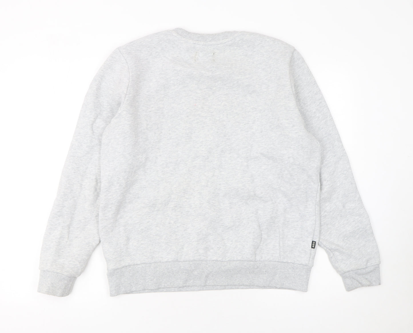 Superdry Women's Grey Crew Neck Pullover Sweatshirt UK 12