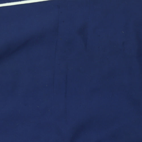 Adidas Men's Blue Jogger Trousers Size M Tapered Fit Zip Ankles