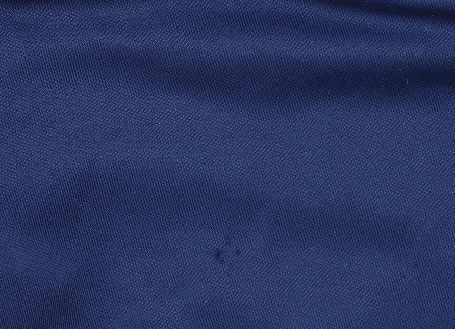 Adidas Men's Blue Jogger Trousers Size M Tapered Fit Zip Ankles