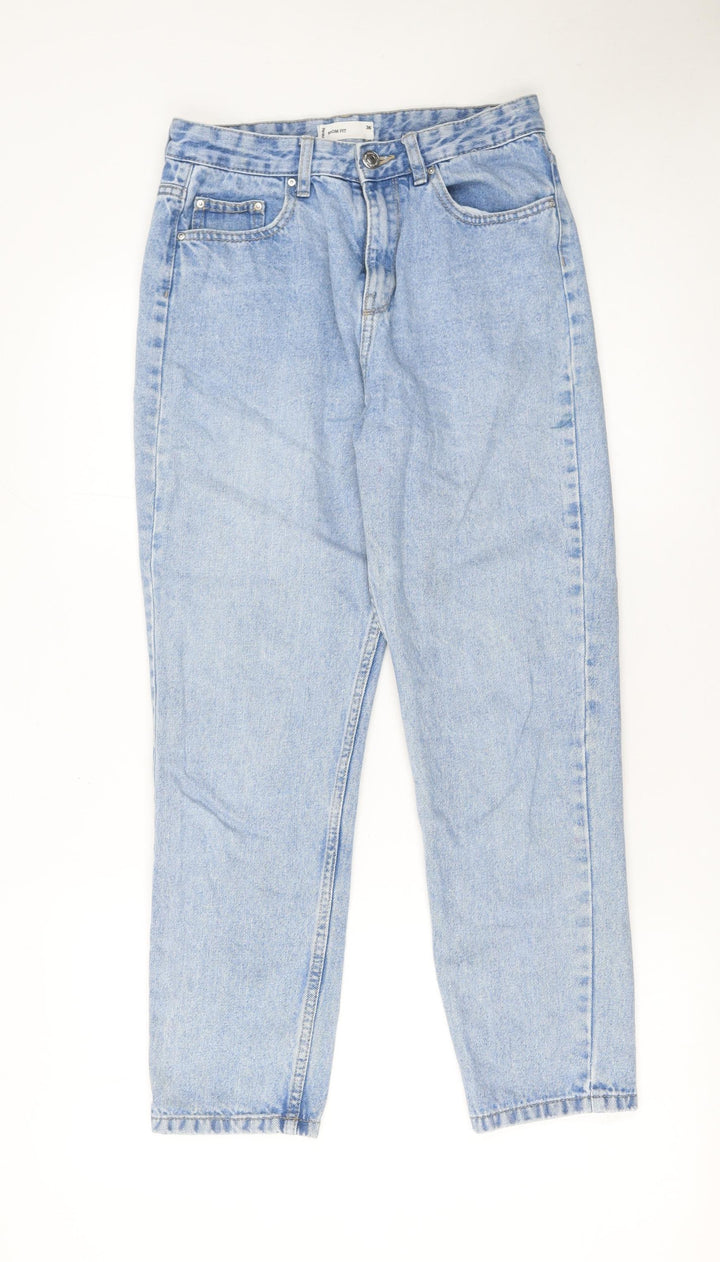Sinsay Women Blue Mom High Rise Light Wash Denim Jeans Size 8
