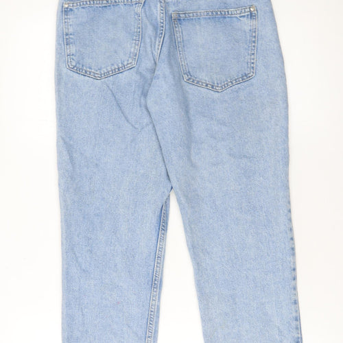 Sinsay Women Blue Mom High Rise Light Wash Denim Jeans Size 8