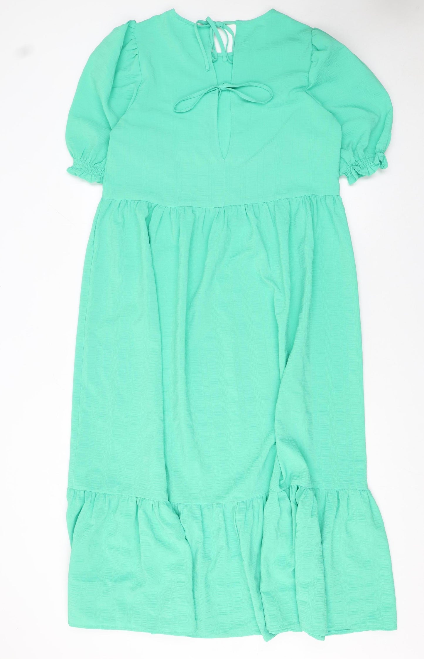 New Look Tall Women's Green Fit & Flare Midi Dress Size 10