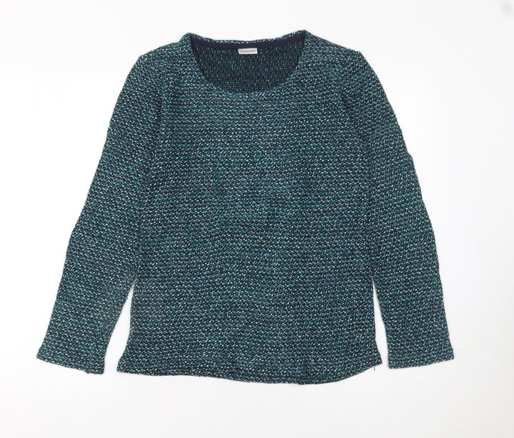 Damart Women's Blue Knit Pullover Jumper Size S 10/12