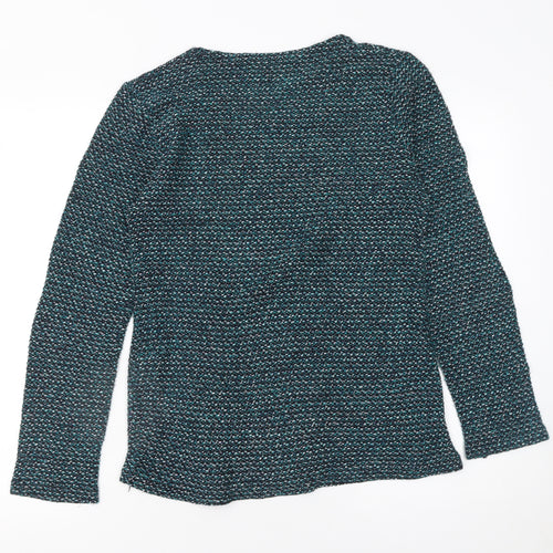 Damart Women's Blue Knit Pullover Jumper Size S 10/12