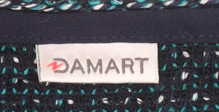 Damart Women's Blue Knit Pullover Jumper Size S 10/12