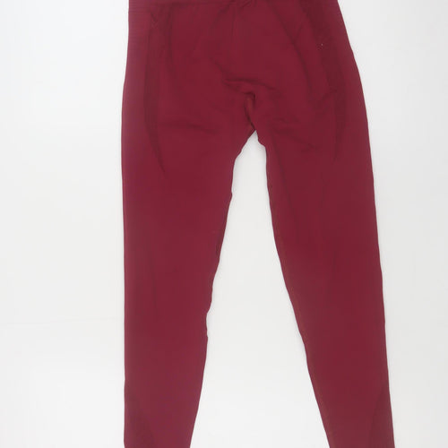 Fit Pink Women's Red Seamless High Rise Ankle Gym Leggings Size 10