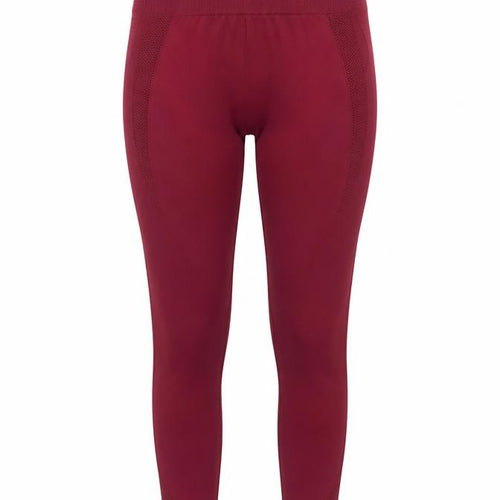 Fit Pink Women's Red Seamless High Rise Ankle Gym Leggings Size 10
