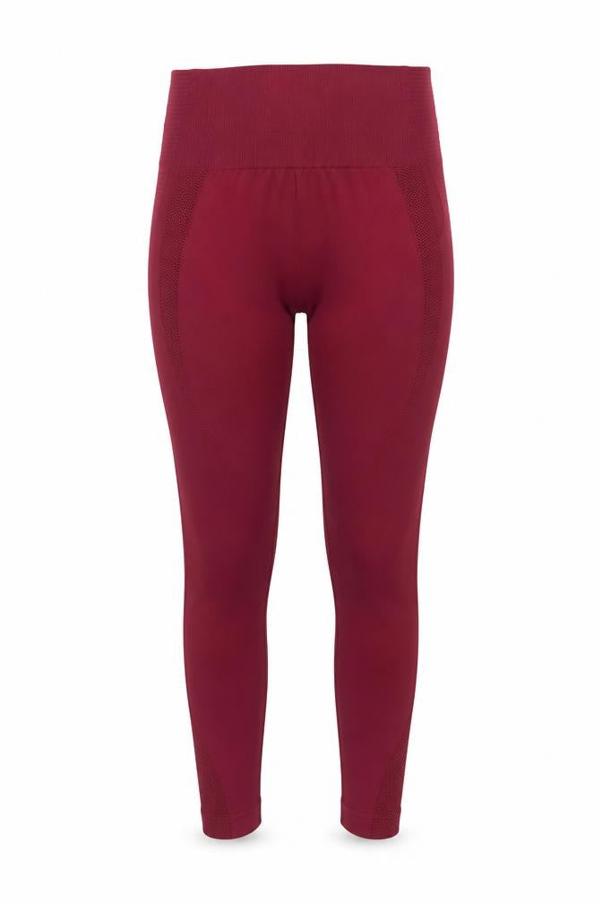 Fit Pink Women's Red Seamless High Rise Ankle Gym Leggings Size 10