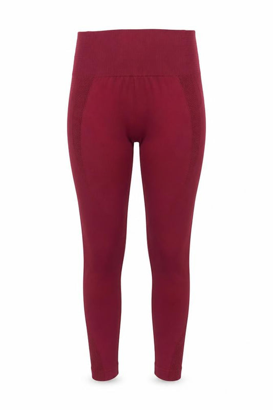 Fit Pink Women's Red Seamless High Rise Ankle Gym Leggings Size 10