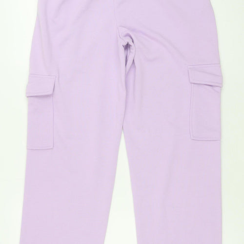 Dunnes Stores Women’s Lilac Cargo Jogger Trousers Size 10 Elastic Waist