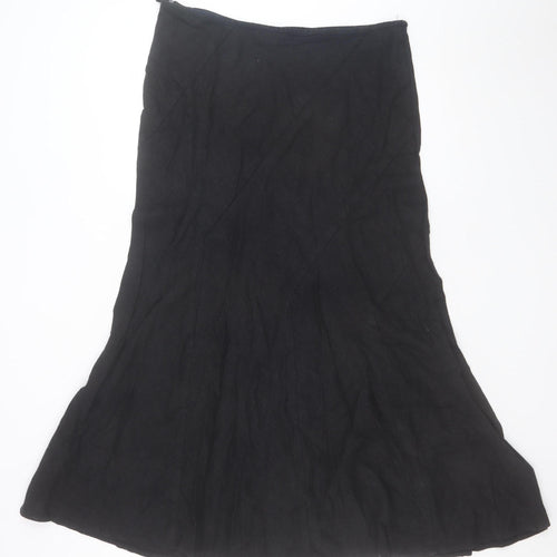 Wallis Women's Black A-Line Knee Length Dress Size 16