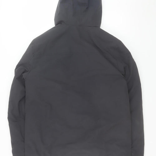 Racing Green Men’s Black Parka Jacket M Hooded Water Resistant