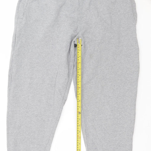 The Stronghold Men's Grey Jogger Trousers M Regular Fit Cotton Blend