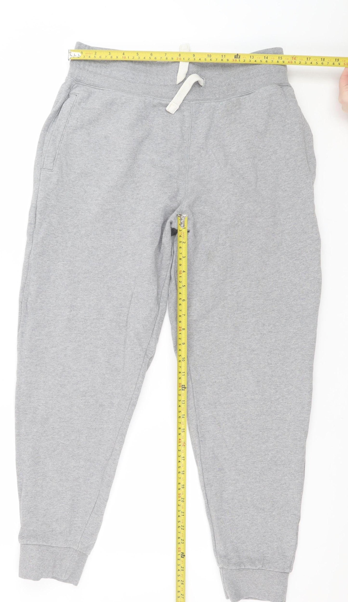 The Stronghold Men's Grey Jogger Trousers M Regular Fit Cotton Blend