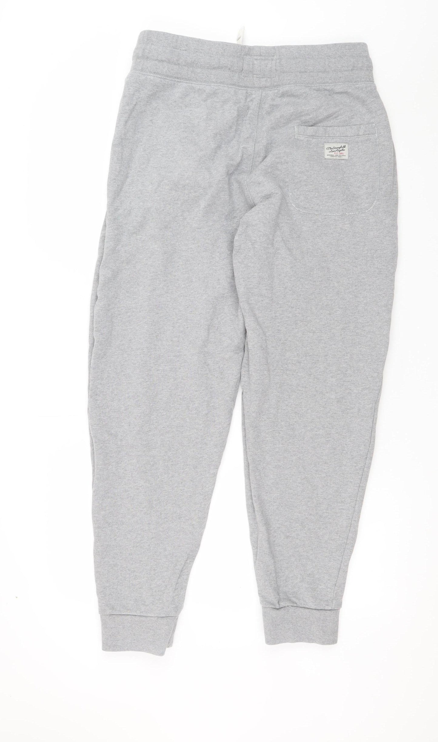 The Stronghold Men's Grey Jogger Trousers M Regular Fit Cotton Blend