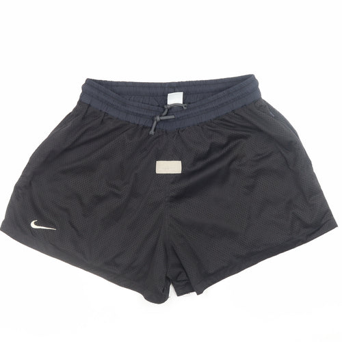 Nike Men's Black M Mesh Biker Sports Shorts with Drawstring