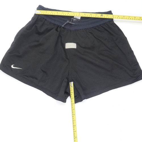 Nike Men's Black M Mesh Biker Sports Shorts with Drawstring