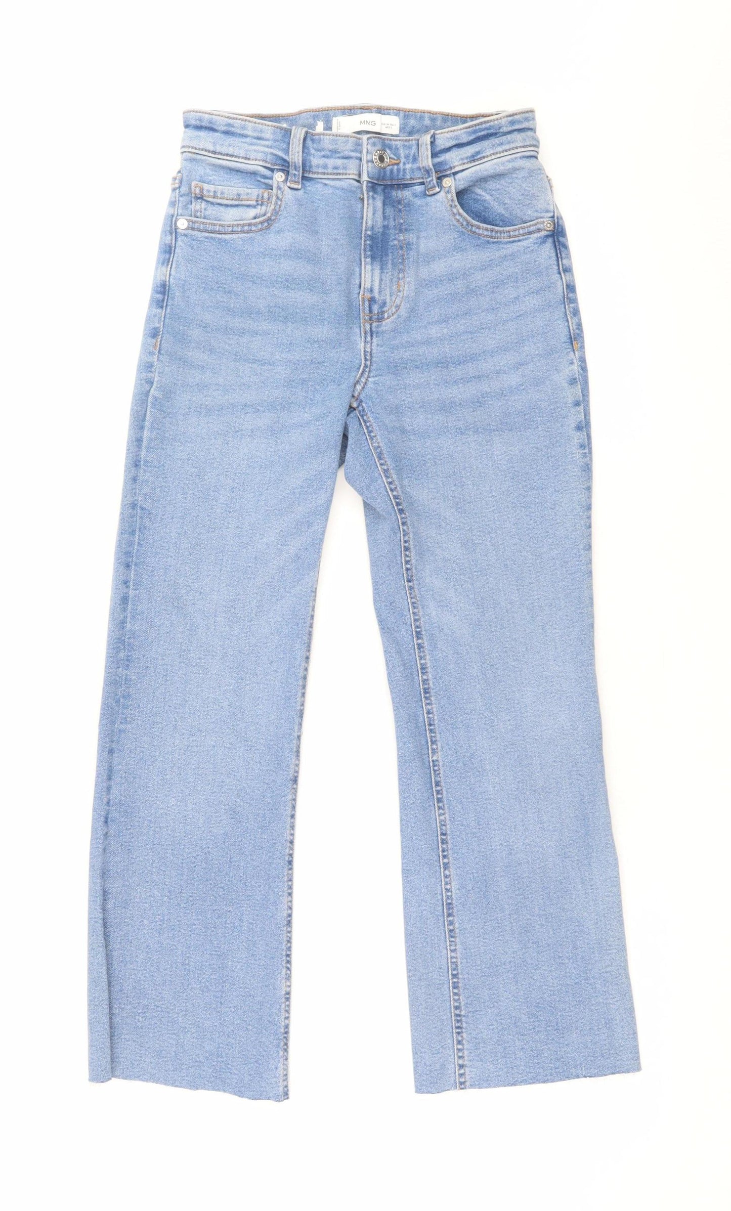 MNG Women’s Blue Straight High Rise Denim Jeans Size 6