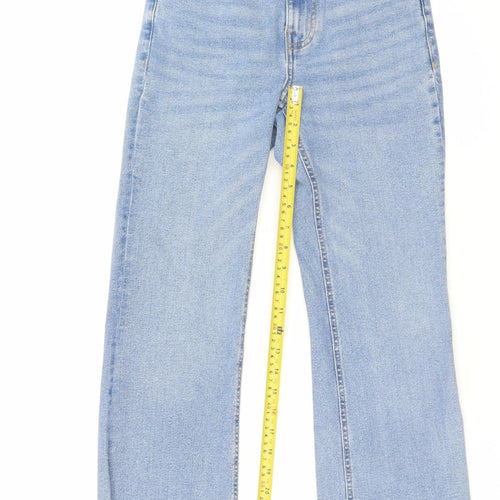 MNG Women’s Blue Straight High Rise Denim Jeans Size 6