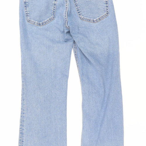 MNG Women’s Blue Straight High Rise Denim Jeans Size 6