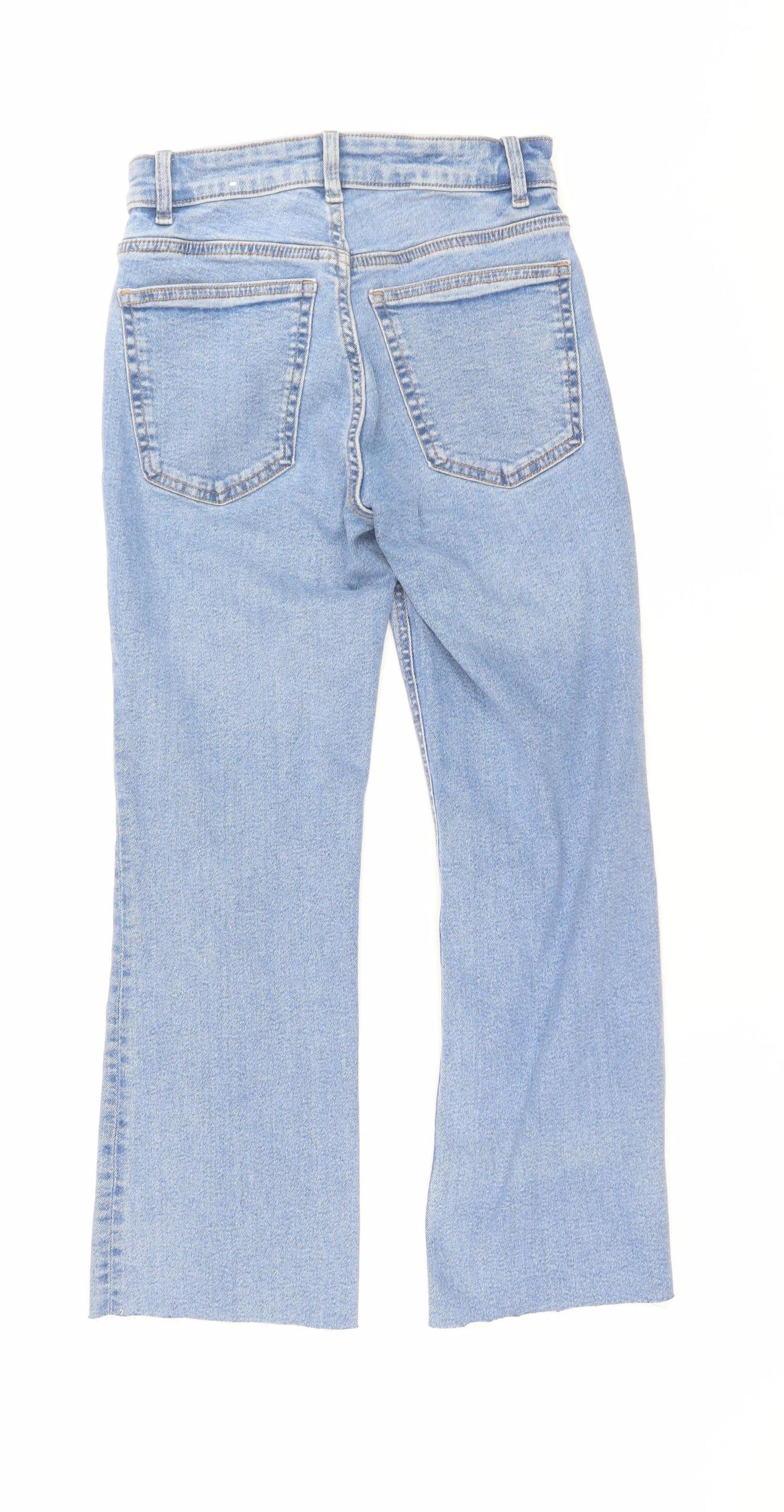 MNG Women’s Blue Straight High Rise Denim Jeans Size 6