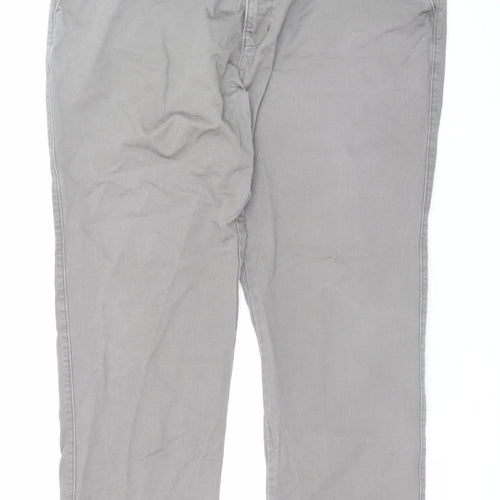 Destiny Men's Grey 44in Cotton Chino Trousers Regular Fit