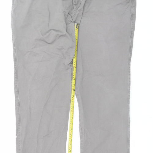 Destiny Men's Grey 44in Cotton Chino Trousers Regular Fit