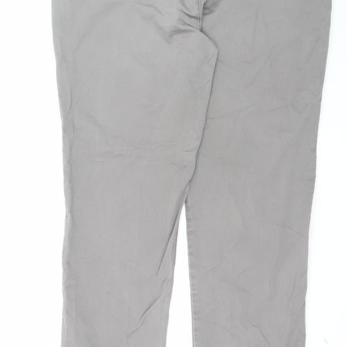 Destiny Men's Grey 44in Cotton Chino Trousers Regular Fit