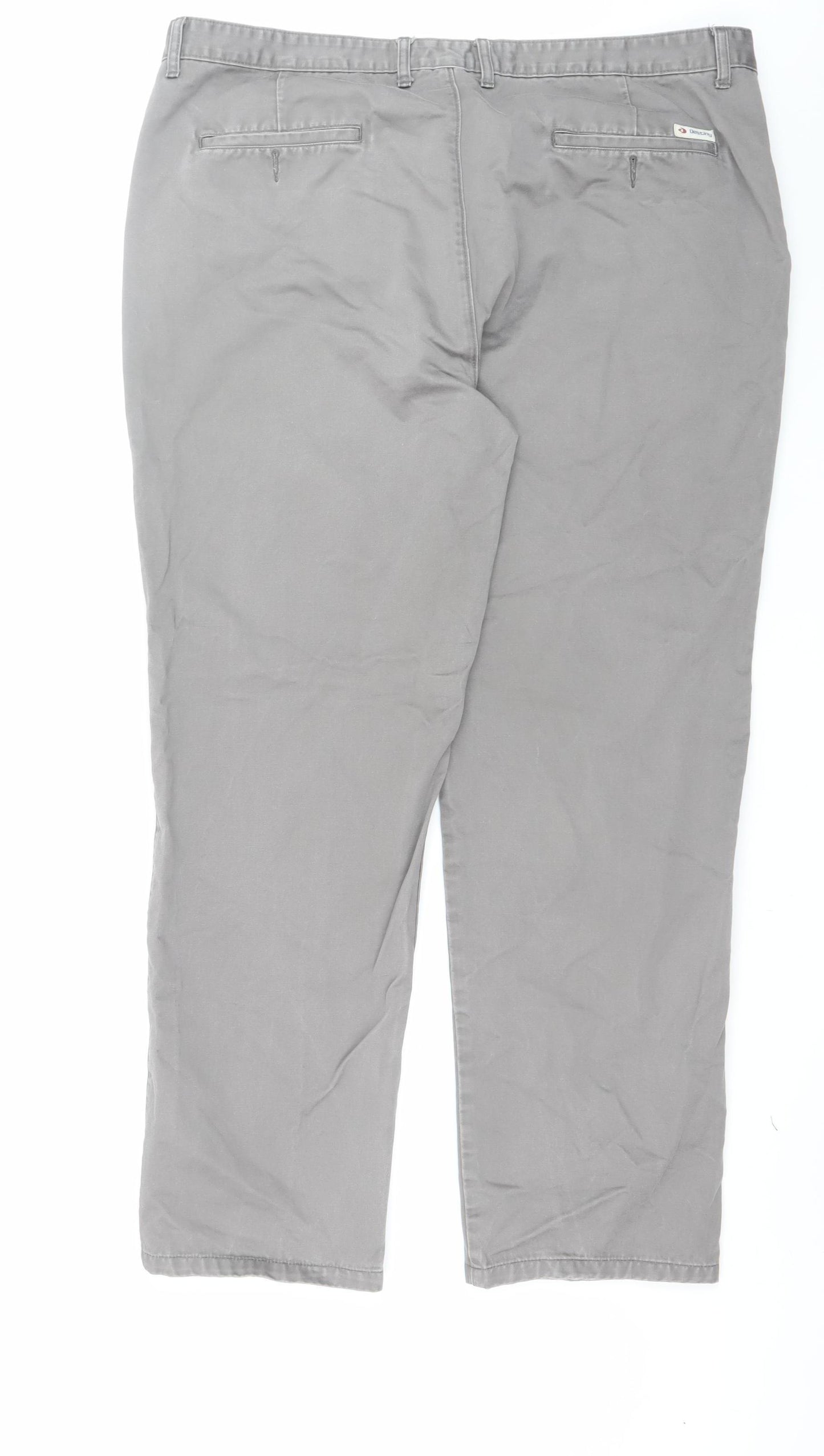 Destiny Men's Grey 44in Cotton Chino Trousers Regular Fit