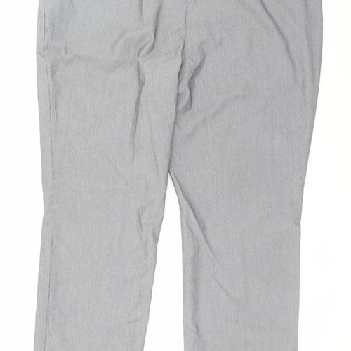 Next Men’s Grey 42R Regular Fit Dress Pants Trousers