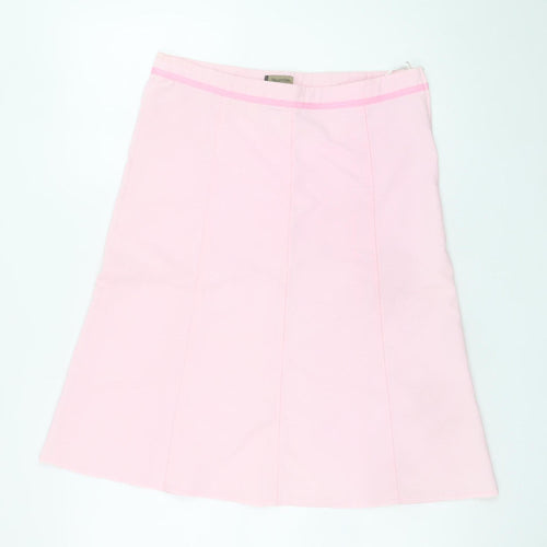 Valley Girl Women Pink A-Line Knee Length Stretch Skirt Size 10