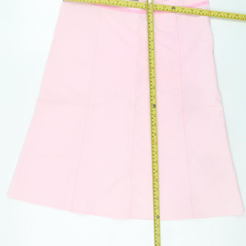 Valley Girl Women Pink A-Line Knee Length Stretch Skirt Size 10