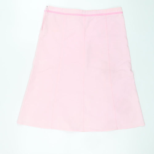 Valley Girl Women Pink A-Line Knee Length Stretch Skirt Size 10