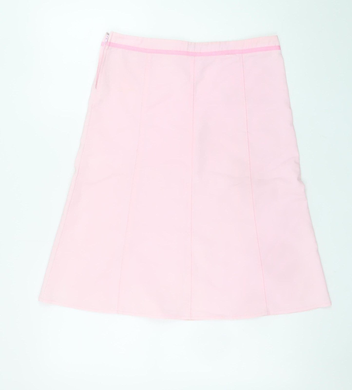 Valley Girl Women Pink A-Line Knee Length Stretch Skirt Size 10