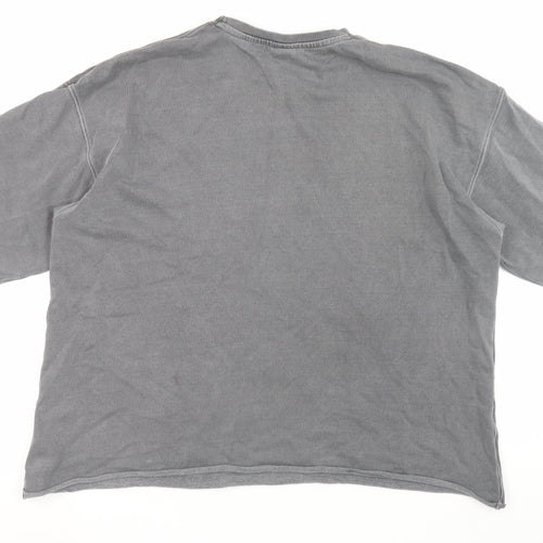 Iets Frans Men’s Grey Relaxed Fit Cotton T-Shirt M