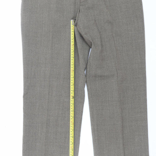 Marks and Spencer Men’s Beige Wool Blend Dress Pants 32x31 Regular Fit