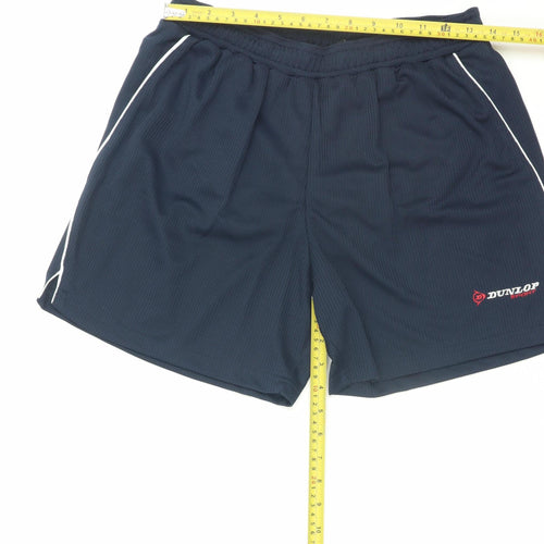 Dunlop Men's Black Athletic Sports Shorts Size S Polyester Gym Wear