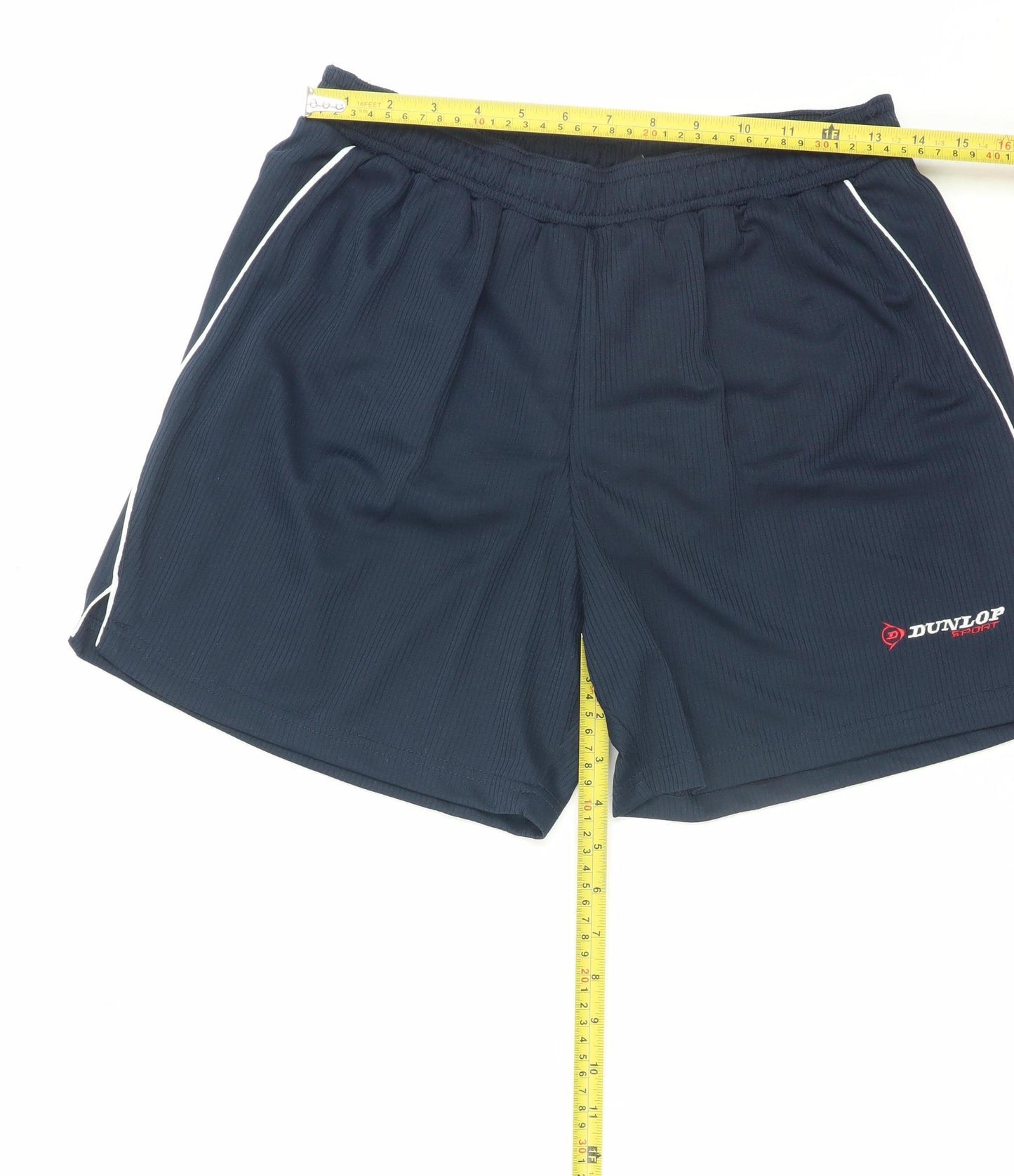 Dunlop Men's Black Athletic Sports Shorts Size S Polyester Gym Wear
