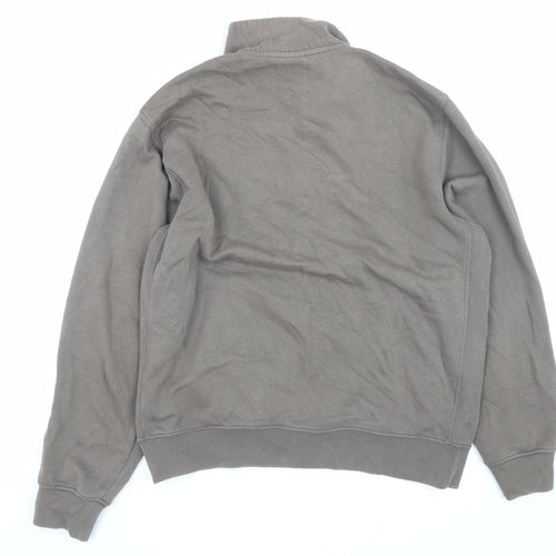 Nike Men's Brown 1/2 Zip Fleece Sweatshirt Small Regular Fit