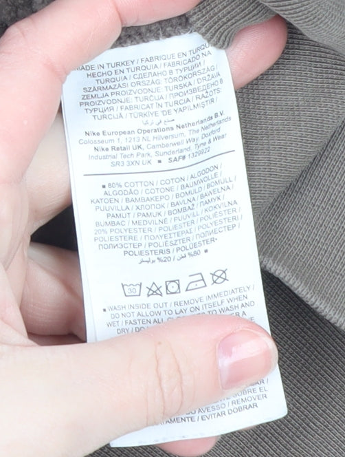 Nike Men's Brown 1/2 Zip Fleece Sweatshirt Small Regular Fit