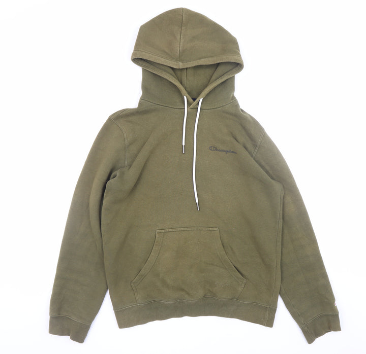 Champion Men's Green Pullover Hoodie Small Regular Fit Fleece