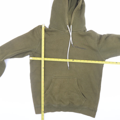 Champion Men's Green Pullover Hoodie Small Regular Fit Fleece