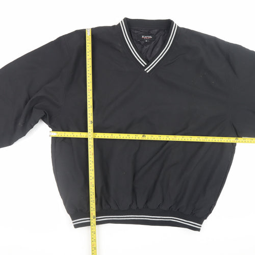 Kartel Golf Men's Black V-Neck Pullover Sweatshirt Size M